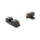 AmeriGlo I-Dot Sight set for FN High Power, Green Front with Orange Outline, Green Rear, Matte Finish, Black, FN-201