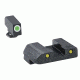 Ameriglo Complete Pro Operator Series Night Sight Sets Green Front Yellow Rear For Fits Glocks 17 19 22 23 24 26 27 33 34 35 37 38 39 Gl 229 Op
