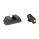 Ameriglo Optics Compatible Tritium Handgun Sight Set for Glock Flat Black .295 Rear 1L Tall Green with Black .220 Front 3030BDA5, GL-680