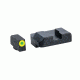 Ameriglo Protector Sight Set Green Front/Serrated Black Rear Glock 43