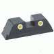 Ameriglo Rear Tritium Night Sights Glock 43 Yellow Tritium With White Outlines
