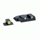 Ameriglo Tritium Front/Rear Combo Sights Green Dot White Outline Rear And Green Dot LumiLime Outline Front For S&amp;W M&amp;P Not Shield