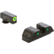 AmeriGlo Trooper Sets for Walther PDP w/Green Tritium LumiGreen Outline Front/ Green Tritium Black Outline Rear, WA-819