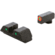 AmeriGlo Trooper Sets for Walther PDP w/Green Tritium Orange Outline Front/ Green Tritium Black Outline Rear, WA-816