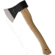 Angelo B 600g German Style Axe, 6in C45 Steel Axe Head w/4in Cutting Edge, Hickory Handle, 600g Axe Head, 11.03.10-BLACK-HEAD