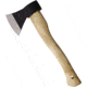 Angelo B 500g German Style Axe, 5.5in C45 Steel Axe Head w/3.5in Cutting Edge, Hickory Handle, 500g Axe Head, 11.03.00-BLACK-HEAD