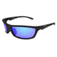 Angler Eyes Croaker Sunglasses, Matte Black Frame, Smoke Polarized with Blue Mirror Flash Lens, Polarized, 10222143.FGX