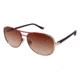 Ann Taylor AT507 Single Vision Prescription Sunglasses TYAT50703 - Frame Color Burgundy/Gold With Texture