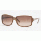 Anne Klein Bifocal Sunglasses AK3150 with Lined Bi Focal Rx Prescription Lenses, Amber Marble Frame / 59 mm Prescription Lenses