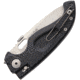 Antonini SOS RESeT Nautical Bolt Lock Folding Knife, 4.75in Closed, 3.63in Satin Partially Serrated 440A SS Blade, Black Sculpted G10 Handle, Thumb Pull, Thumb Disk, Pocket Clip, Black, C-SAR N/L