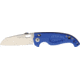 Antonini SOS RESeT Nautical Bolt Lock Folding Knife, 4.75in Closed, 3.63in Satin Partially Serrated 440A SS Blade, Blue Sculpted G10 Handle, Thumb Pull, Pocket Clip, Thumb Disk, N-SAR B/L