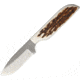 Anza 6.5 Inch Fixed Blade Knife, Elk, Brown Leather Belt Sheath AZWK6FE