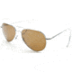AO General Sunglasses, Silver, Amber Poly Lens, Comfort Cable, 52mm S-HCAP-CC-52