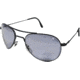 AO II 8-Base Sunglasses, Black, Wire Spatula, Grey Poly Lenses, 52mm, Polarized B-CCGPP-WS-52
