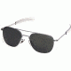 American Optical Original Pilot 57mm Sunglass, Matte Chrome Frame -