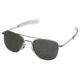 AO Original Pilot LE Sunglasses w/ Matte Chrome Frame and Polycarbonate Gradient Grey Lens MCGRGRY-WS145-20-55-45