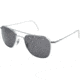 AO Original Pilot Sunglasses, Silver, Wire Spatula, CC Gray Poly Lens, 52mm S-CCP-WS-52