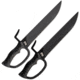 APOC by Dragon King Butterfly Swords, 10.63 black coated 9260 steel blade, Black G10 handle, SD35590