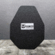 AR500 Armor Level III+ 10x12 Leightweight ALSC Flat Body Armor Plate, Base PAXCON Coating, Black 3+LW10X12FR