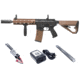 Arcturus LWT MK-II CQB 10in AEG SPORT Starter Pack ARC SE Airsoft Gun, Black/Tan, AT-ST02-CQ-SE-BT-PK
