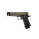 Arcturus Vanguard 4.3in Hi-Capa GBB Airsoft Pistol w/ Optics Ready Slide &amp; Compensator, Black/Tan, AT-GHC-V4C-OR-BT