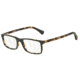 Armani EA3043 Single Vision Prescription Eyeglasses 5273-54 - Top Dark Grey/Matte Havana Frame
