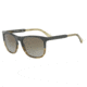 Armani EA4099 Sunglasses 557113-56 - Military/striped Honey Tr Frame, Brown Gradient Lenses