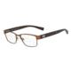 Armani Exchange AX1020 Single Vision Prescription Eyeglasses 6091-54 - Matte Brown Frame