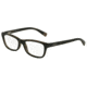 Armani Exchange AX3019 Single Vision Prescription Eyeglasses 1840-52 - Black/dk Grey Transparent Frame