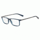 Armani Exchange AX3027 Single Vision Prescription Eyeglasses, 55mm, Transparent Blue Dress, AX3027-8238-55-SV