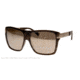 Armani Exchange AX4018 Sunglasses 80455A-59 - Deep Olive Transparent Frame, Brown Mirror Lenses