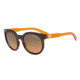 Armani Exchange AX4057SF Sunglasses 820895-55 - Tortoise Frame, Orange Gradient Light Grey Lenses