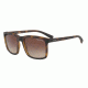 Armani Exchange AX4067S Sunglasses 823113-55 - Matte Havana Black Frame, Brown Gradient Lenses