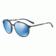 Armani Exchange AX4069S Sunglasses 823855-57 - Transparent Blue Dress Frame, Blue Mirror Blue Lenses