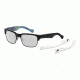 Arnette Dean Sunglasses, Black &amp; Matte Black Wire Frame, Silver Mirror Lens-AN4205-01