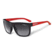 Arnette Fire Drill Sunglasses - Gloss Black w/ Red Temple Frame and Polarized Grey Gradient Lens AN4143-04
