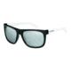 Arnette Fire Drill Sunglasses - Gloss Black w/ White Temple Frame and Chrome Mirror Lens AN4143-18