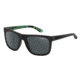 Arnette Firedrill Sunglasses, Fuzzy Black/Green Frame, Polarized Grey Lens AN4143-33