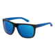 Arnette Firedrill Sunglasses, Gloss Black/Gummy Blueberry Frame, Blue Mirror Lens AN4143-28