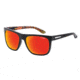 Arnette Firedrill Sunglasses, Gloss Black/Orange Frame, Red Mirror Lens AN4143-26
