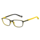 Arnette Reverb Single Vision Prescription Eyeglasses, Matte Black/Yellow Frame, 51mm AN6082-0451SV