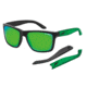 Arnette Witch Doctor Bifocal Prescription Sunglasses, Gloss Black/Gummy Lime Frame, Citrus Chrome Lens-AN4177-15BI