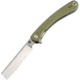 Artisan Cutlery Orthodox Linerlock Green Folding Knife, 4 stonewash finish D2 tool steel blade, Green textured G10 handle, 1817P-GNF