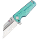 Artisan Cutlery Proponent Framelock Folding Knife, Proponent Framelock, 5in Closed, 4in S35Vn SS Modified Tanto Blade, Green Titanium Handle, 1820G-GNS