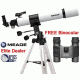 Meade 70AZ-ADR Refractor Telescope 70mm 04054 w/ Tripod, Eyepieces, Barlow Lens + FREE Meade 8x21 Travel Compact Binoculars