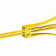 ASP 6 Pack Tri - Fold Plastic Colored Restraints In Yellow