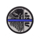 ASP Blue Line Patches, Black/Silver, 59138