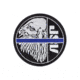 ASP Blue Line Patches, White, 59135