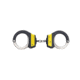 ASP Identifier Chain Ultra Plus Cuffs Steel Bow, Yellow, 56065