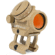 AT3 Tactical 1x23mm Micro Red Dot Reflex Sight, 2 MOA Red Dot, 1 Height Riser, Flat Dark Earth, 1 Riser, RD-50-10-FDE